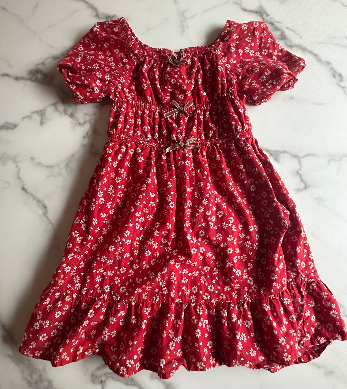 Seller #58 Girls Zac Posen Kids red floral dress size 6/6x