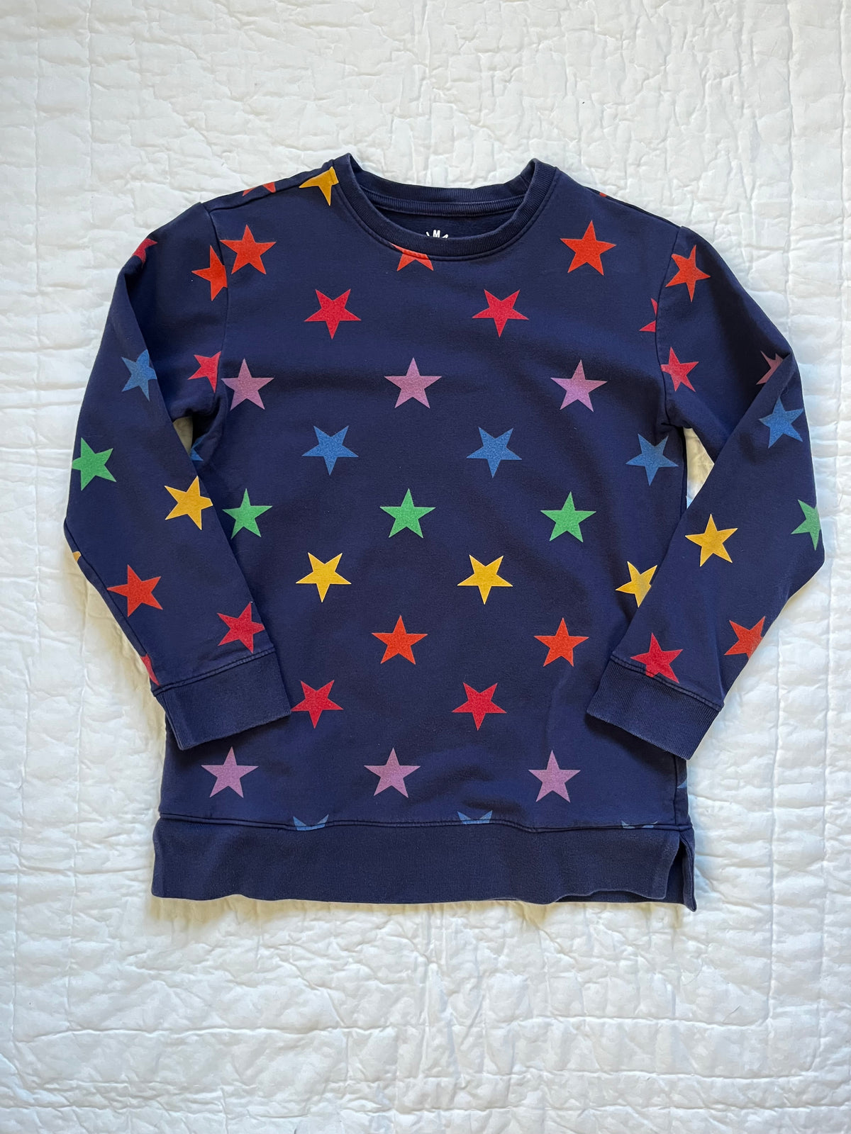 Seller #165 Girls Primary Navy Stars Tunic Sweatshirt Size 8-9