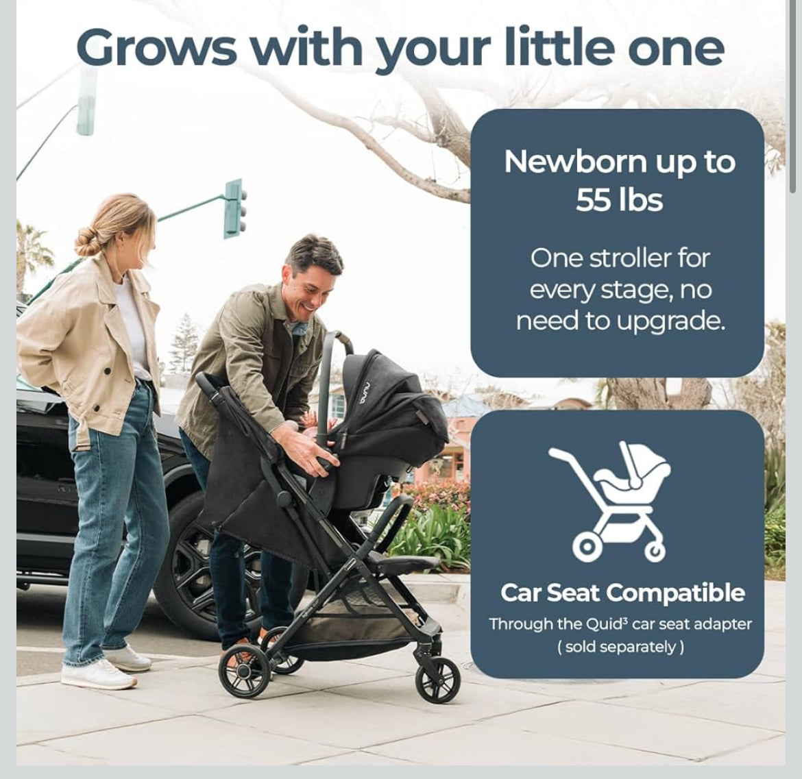 PPU 45241 Inglesina Quid 3 One hand folding lightweight travel stroller