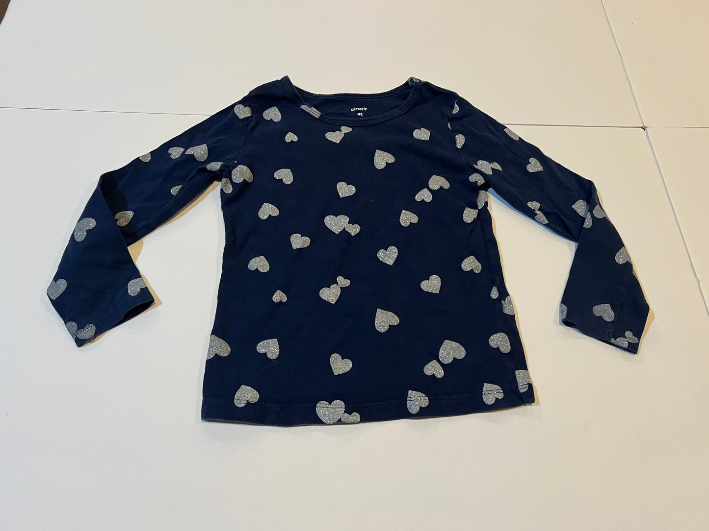 #180 Girls 4 Set of 2 Carters/Oshkosh Heart Long sleeve
