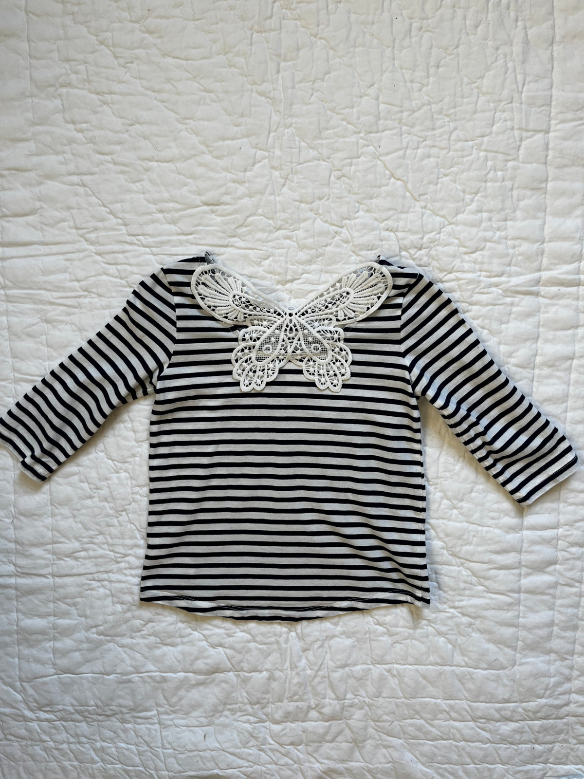 Seller #165 Girls OshKosh Navy and White Shirt Size 5
