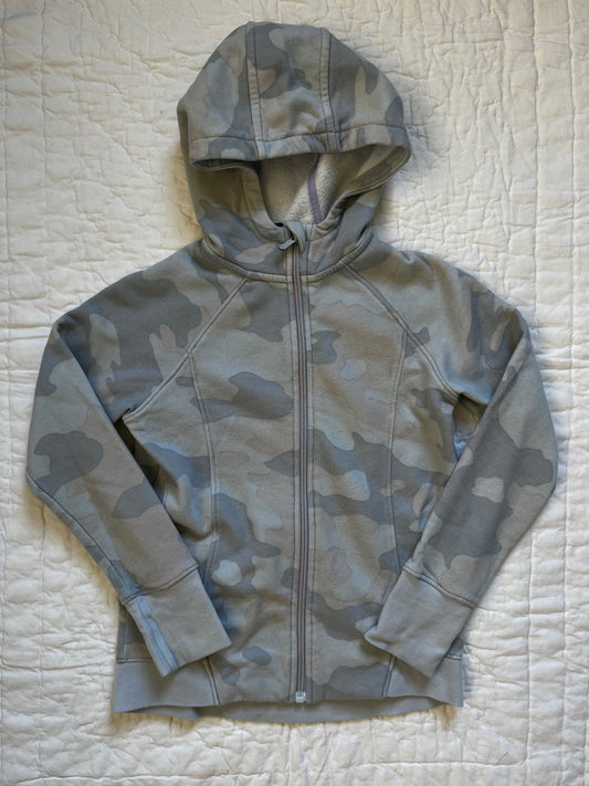 Seller #165 Girls All In Motion Blue Camo Zip Up HoodieSize M (7-8)
