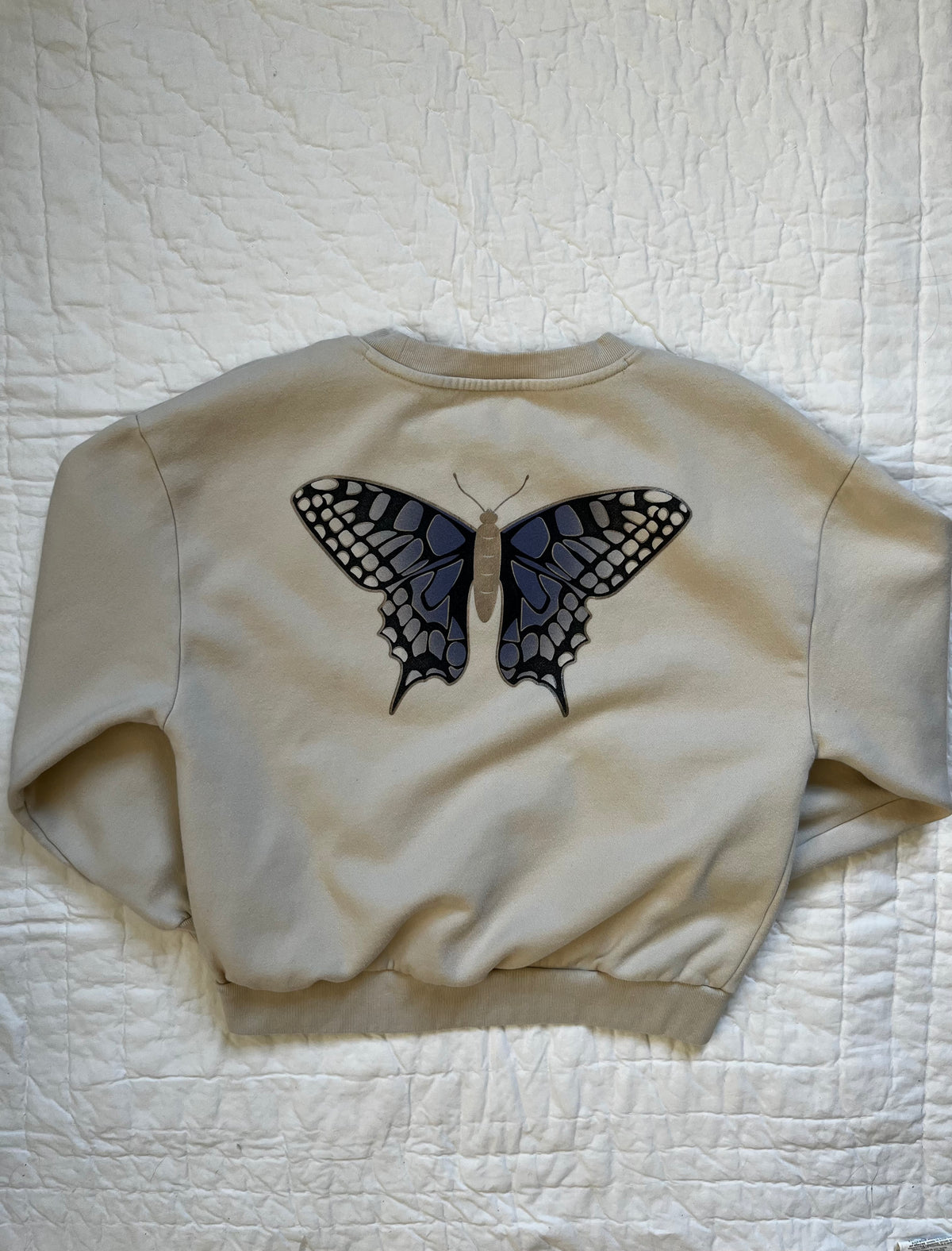 Seller #165 Girls Gap Kids Beige Butterfly Sweatshirt Size XL (12)