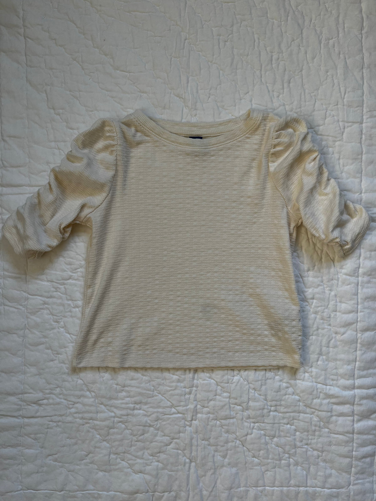 Seller #165 Girls Old Navy Ivory Puff Sleeve Shirt Size M (8)