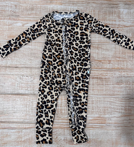 #108 Posh Peanut Ruffle Bamboo Zippy 9-12M