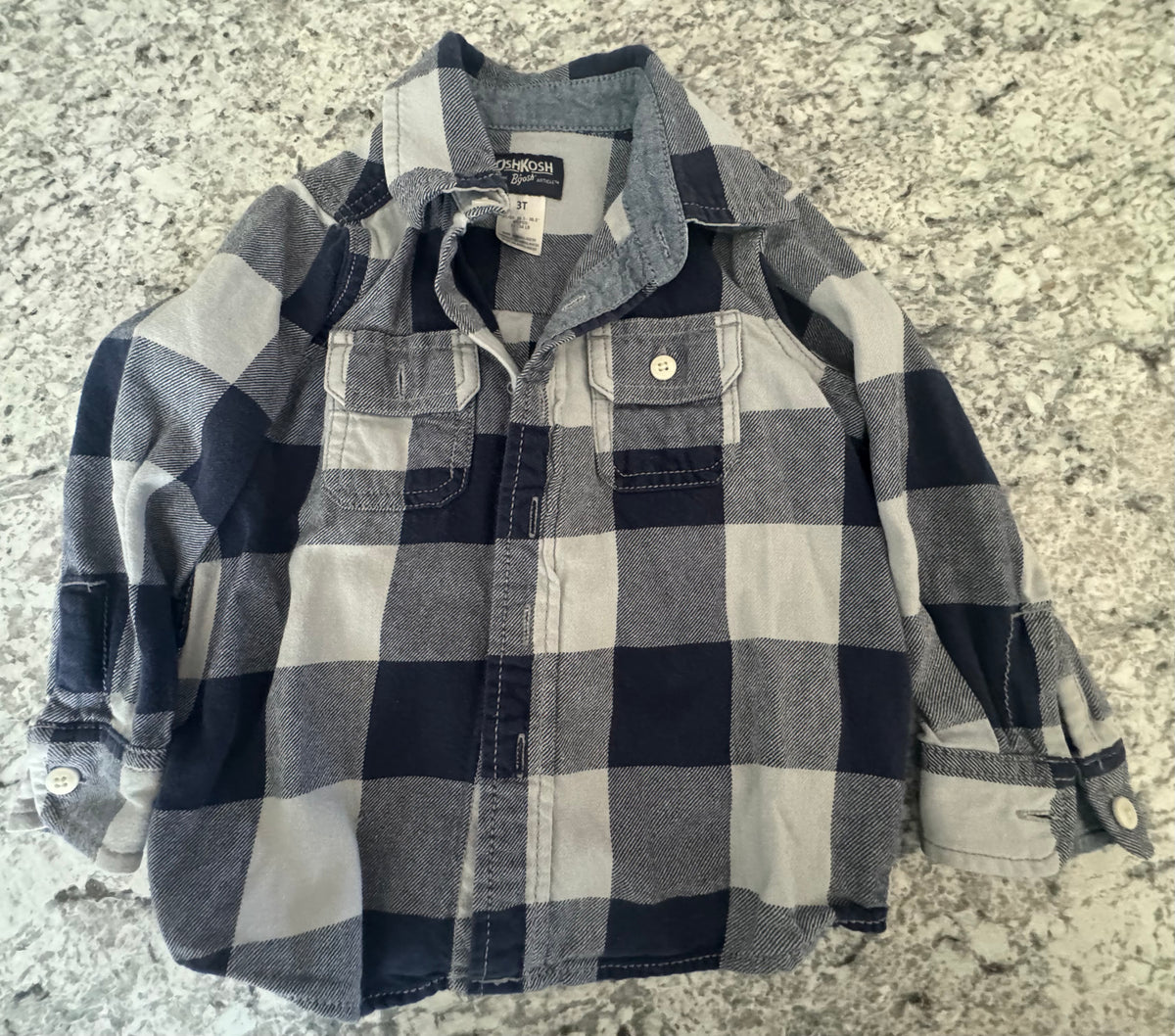 #107 Osh Kosh Flannel 3T