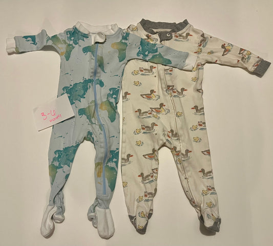 #32 Burts Bees 3-6 month cotton sleepers  *reduced*