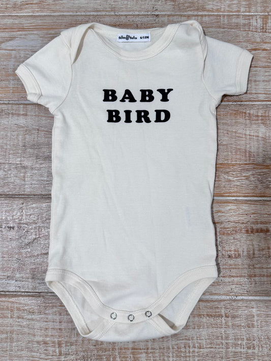 #108 The Bee & The Fox "Baby Bird" Onesie 6M EUC