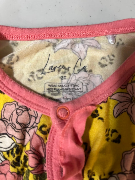Seller #28 - Girls Bamboo Snap Up Rufflebutt Jammies - 2T