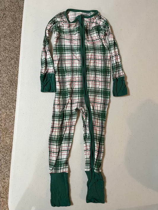 Seller #28 - Little Sleepies Noel Plaid Zippie - 12-18M - VGUC