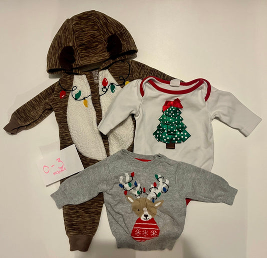 #32 Girls 0-3 month Christmas bundle  *reduced*
