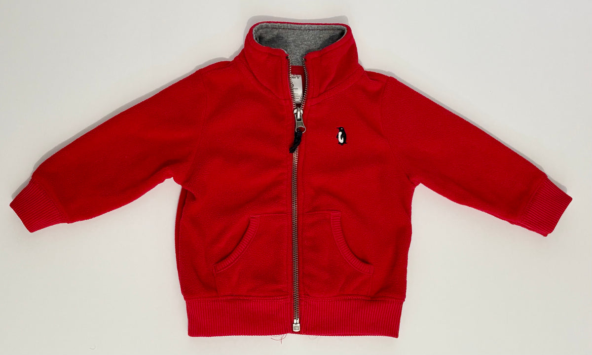 #132 - Carter's: Toddler Red Fleece Jacket - Size 6M