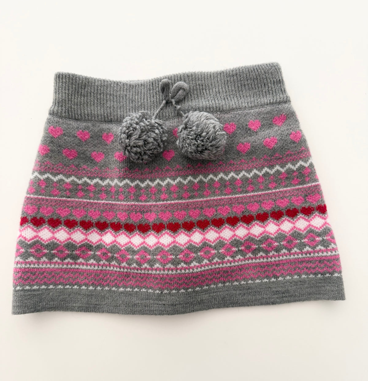#117, Girls 3T, Joe Fresh pink heart sweater skirt, GUC