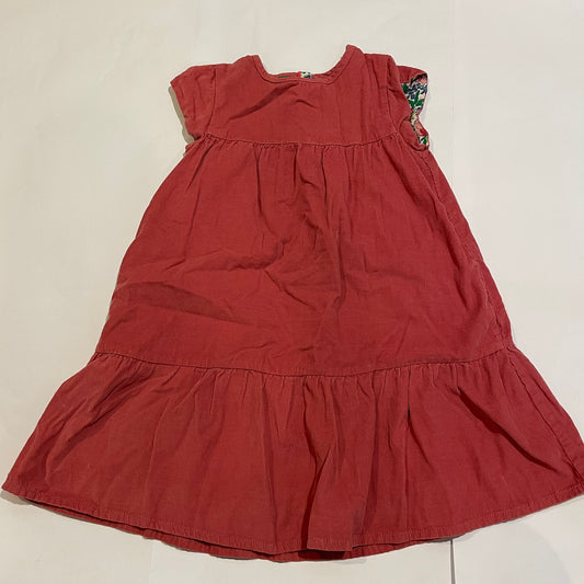 #126 Girls Boden 6-7Y Pink Cord Jumper/Dress EUC