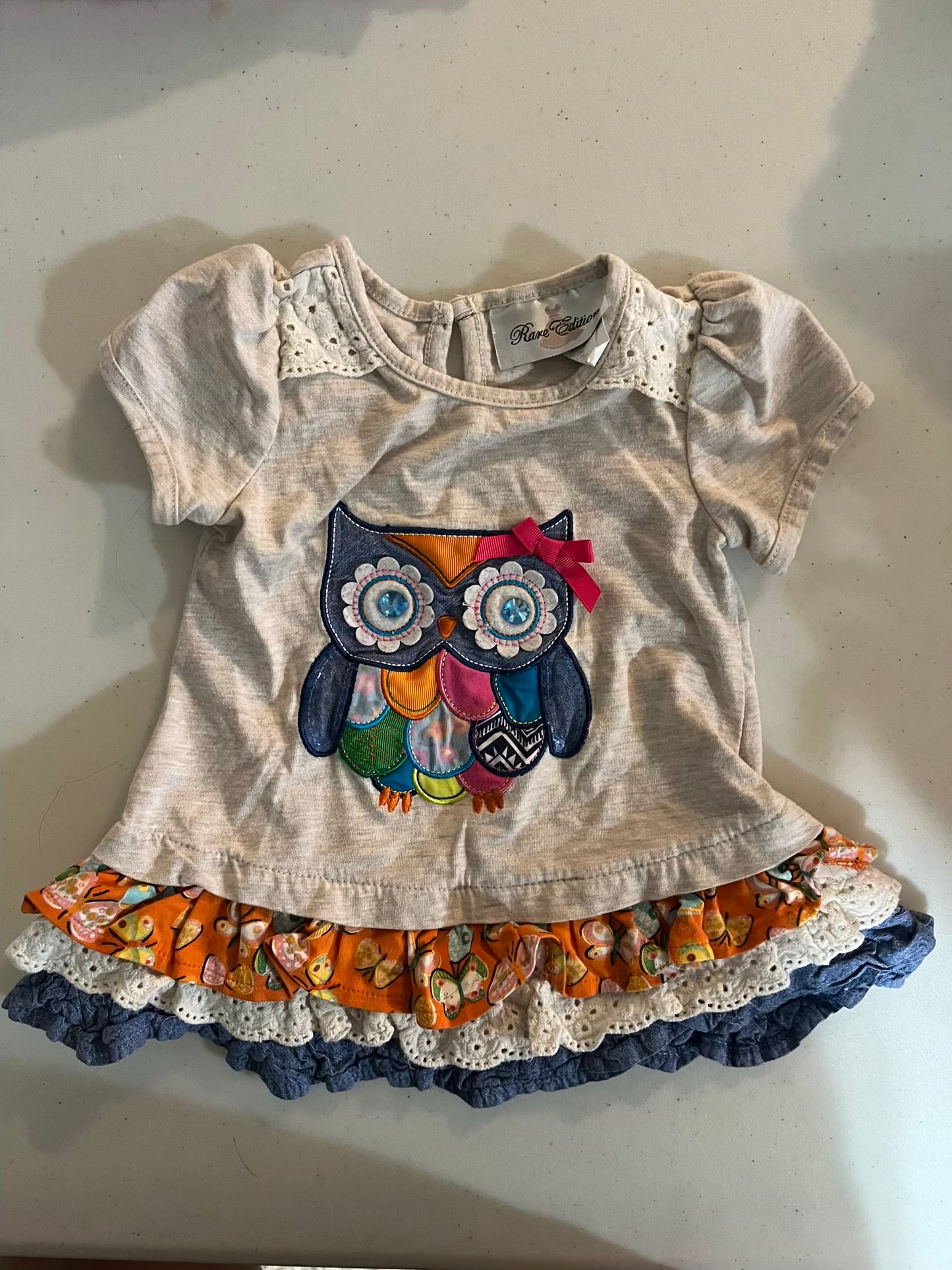 Seller #28 - 2T Girls Boutique Owl Top - VGUC