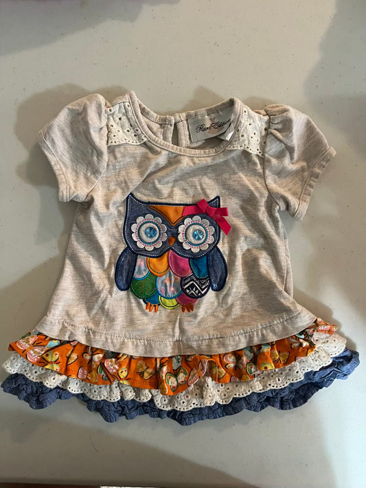 Seller #28 - 2T Girls Boutique Owl Top - VGUC