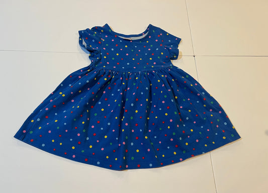 #180 Girl 100 /Girl 4 Hanna Blue polka Dot Dress