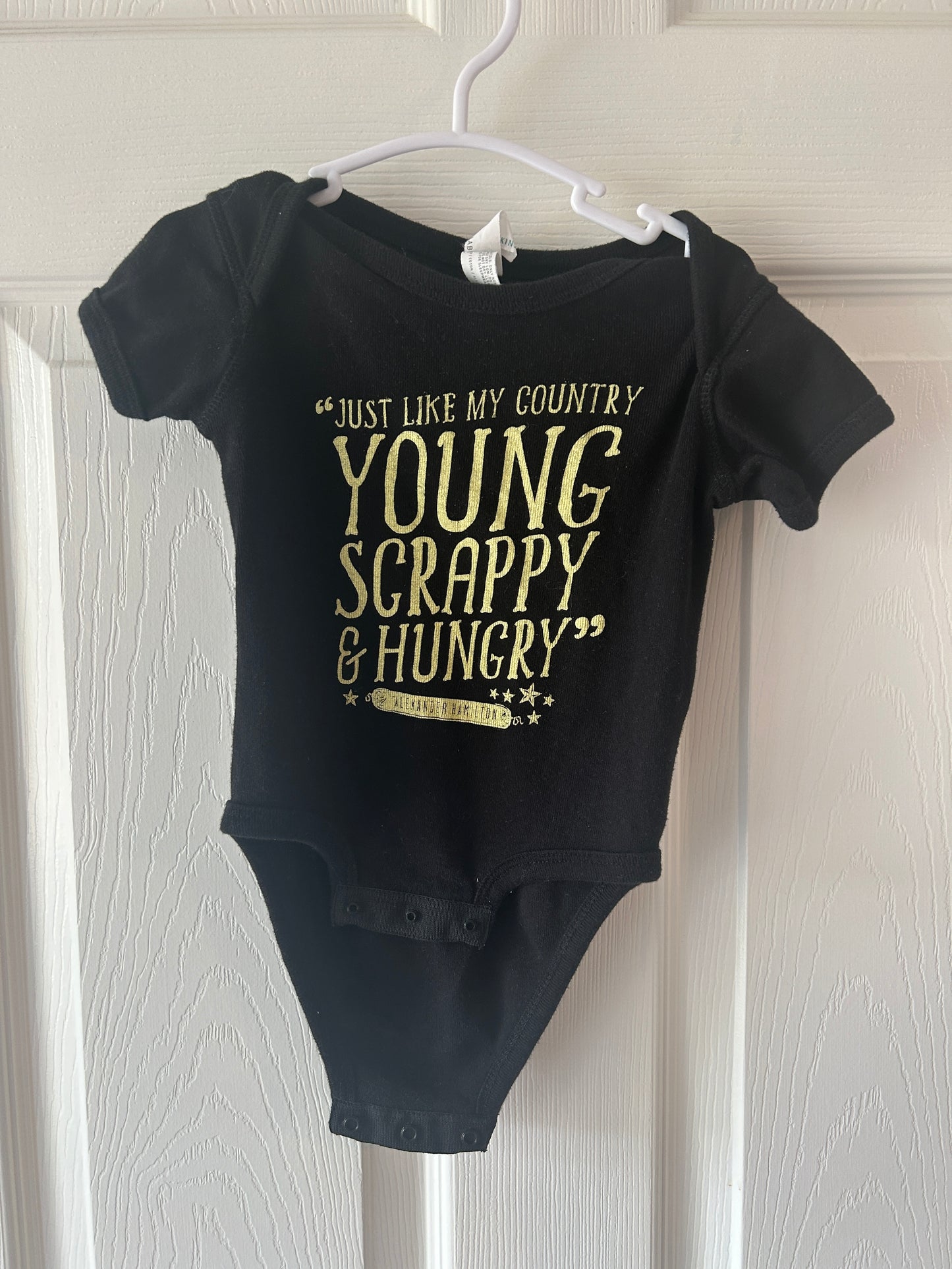 #63 Hamilton musical onesie size 12 months