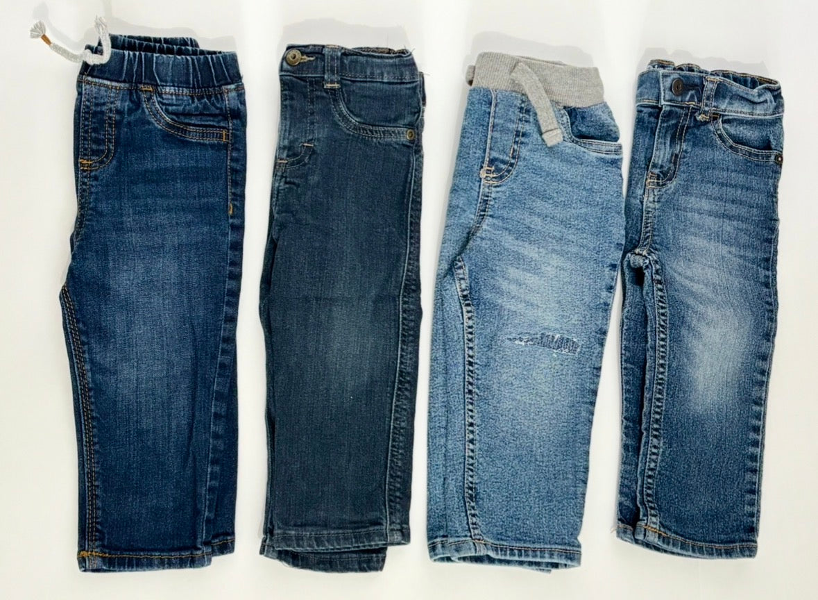 #132 - Bundle of 4 Pairs of Boy's Jeans - Size 18M