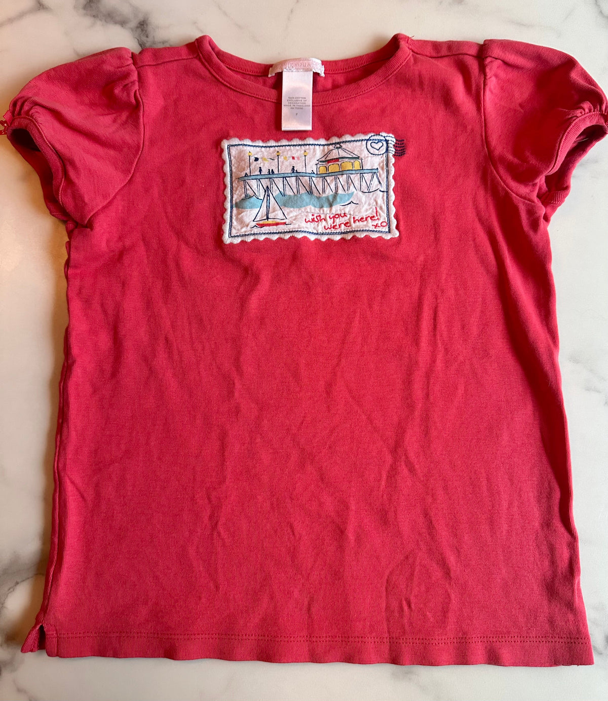 Seller #58 Girls Janie and Jack embroidered tee size 7