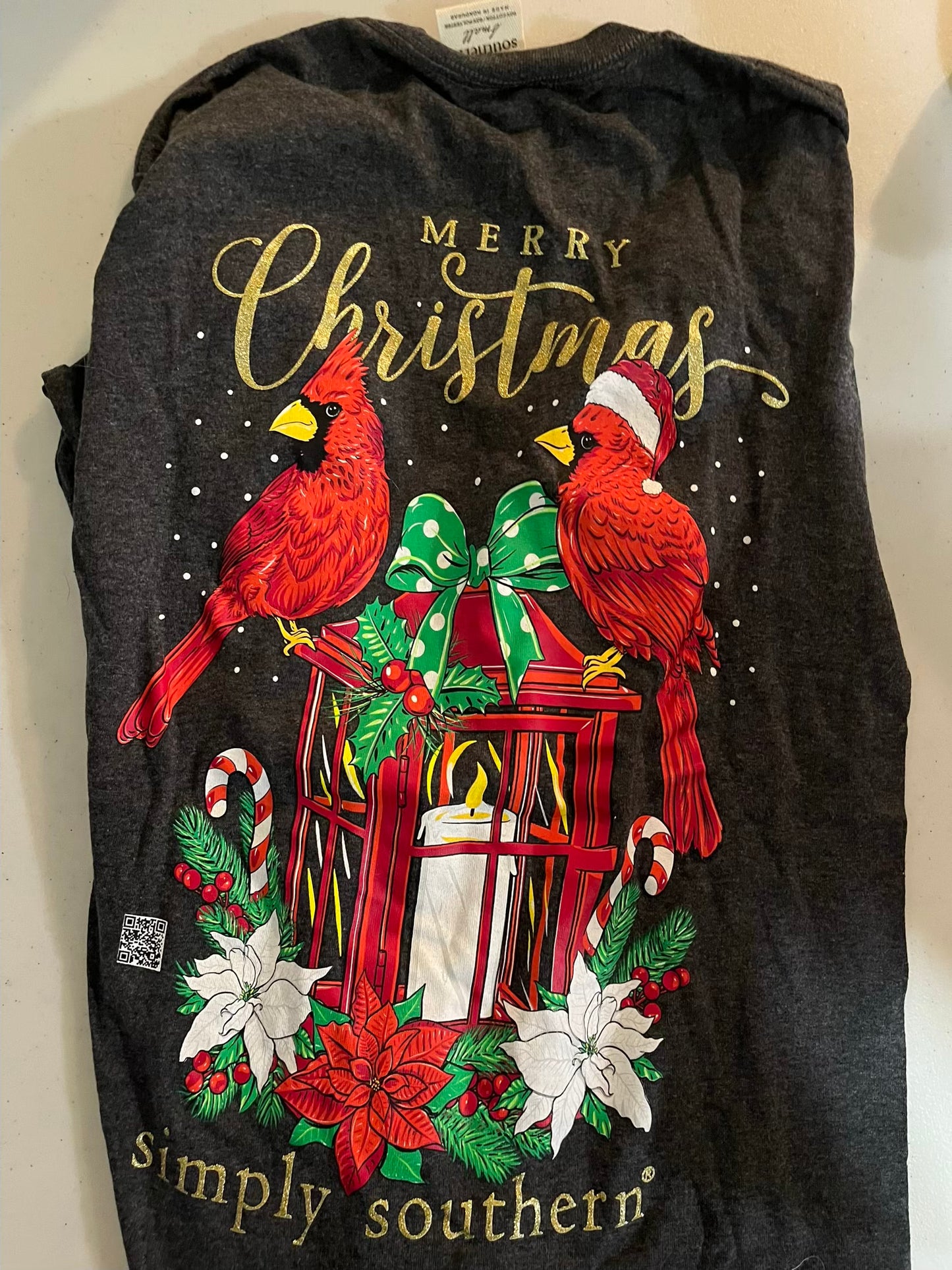 Seller #28 - Women's S Christmas Long Sleeve Shirt - Simply Southern - NWOT
