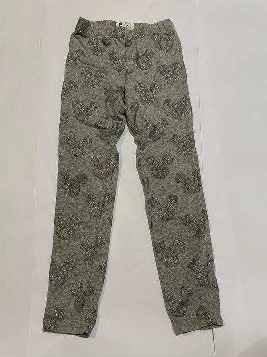 #126 Girls Gap Disney Sparkly Mickey Mouse Leggings size S (6-7) GUC