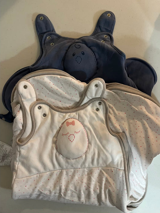 Seller #28 - Nested Bean "Winter" Sleepsack - Set of 2 - M (6-15M) - VGUC
