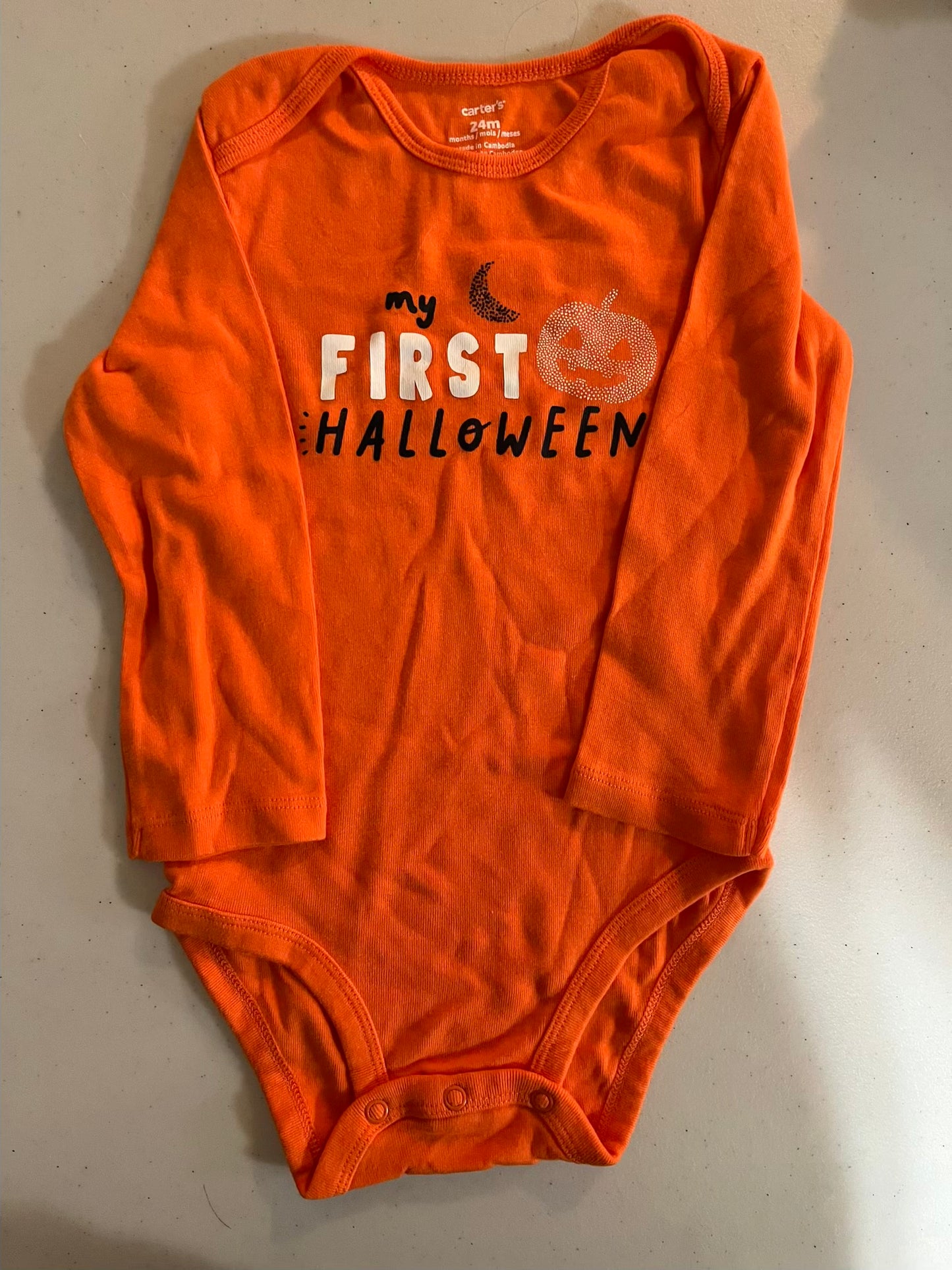 Seller #28 - 24M "My First Halloween" Onesie - NWOT