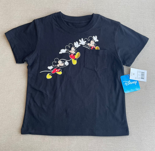 Seller #12 NEW WITH TAGS | Black Mickey Mouse T-shirt | Size XS (4-5)