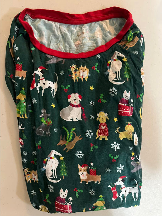 Seller #28 - Little Sleepies Men's M Holiday Dogs PJ Top - EUC