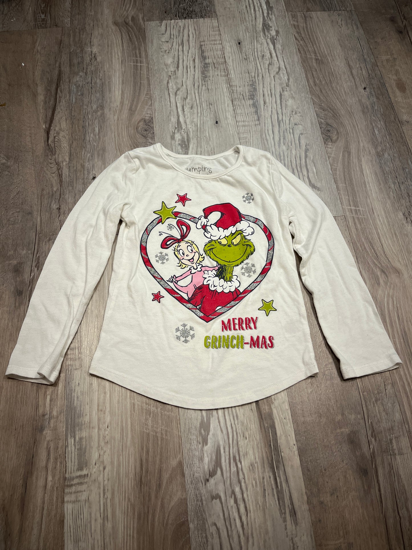 Seller #29 Girls Size 5 Jumping Beans The Grinch Long Sleeve Heart Shirt