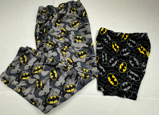 Boys Size 8 PJ's Jammies Bat Man (2) Pieces: Shorts and Pants GUC