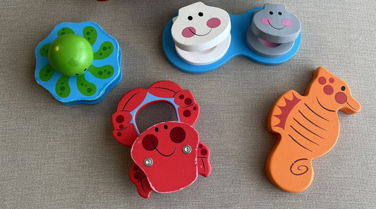 Seller #12 | Melissa and Doug Wood High Sea Symphony & Skip Hop Explore and more, Plastic Hedgehog Accordian | Musical Toy Bundle