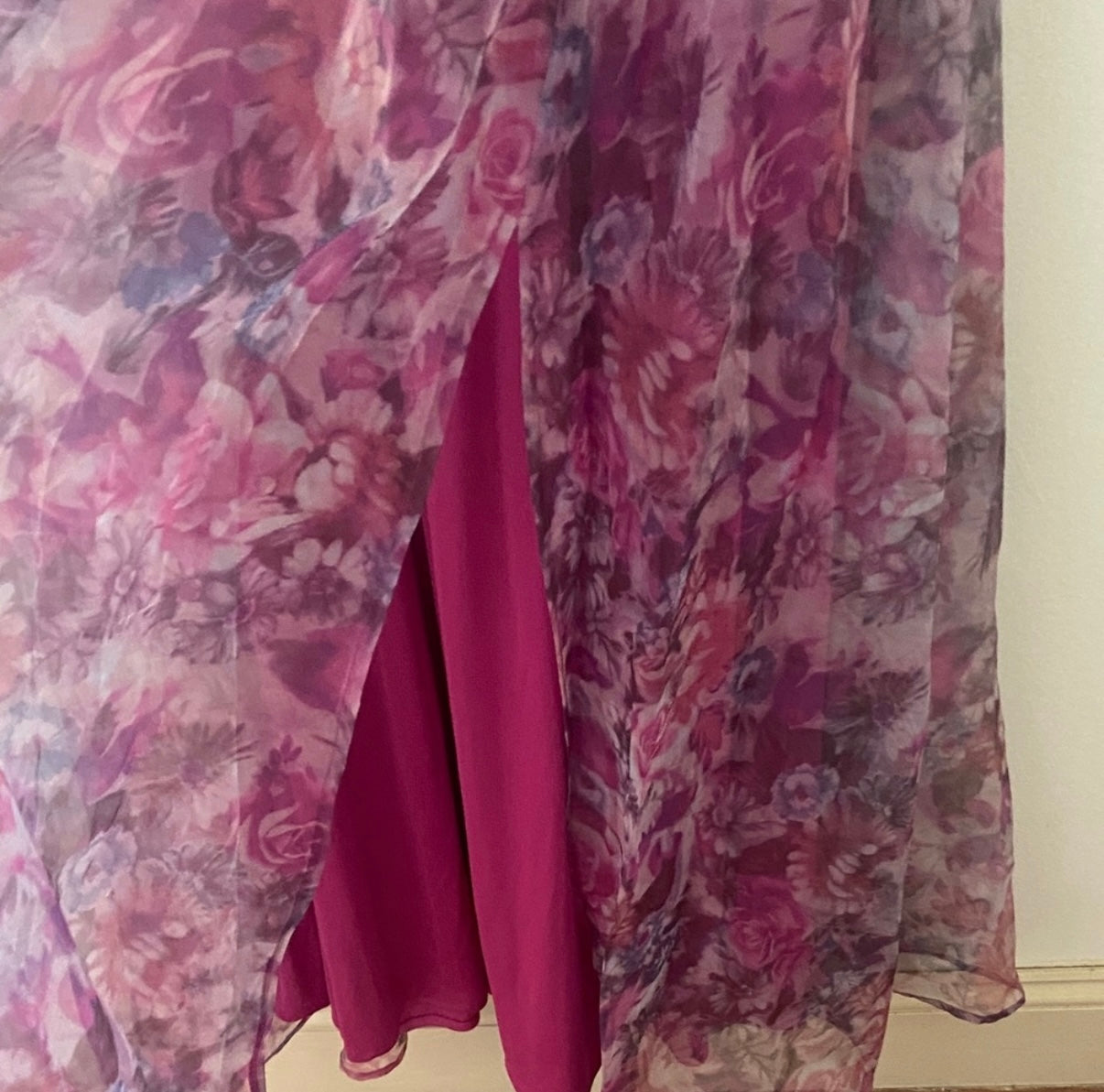 #51 Women’s M Lulu’s Garden Romance Organza Floral Gown
