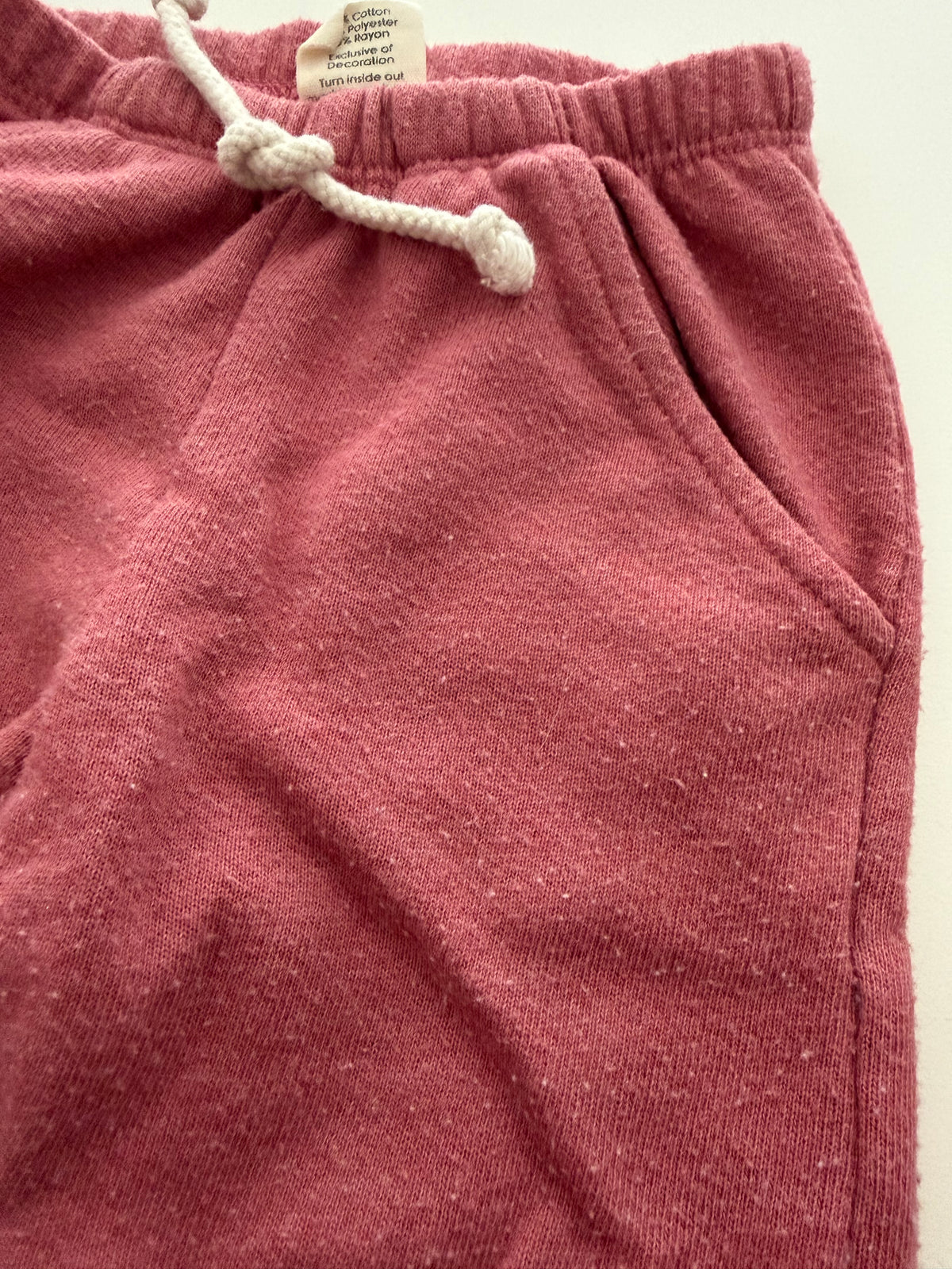 #117, Girls 18M, Lulu + Roo rose & pale pink sweatpant set, GUC