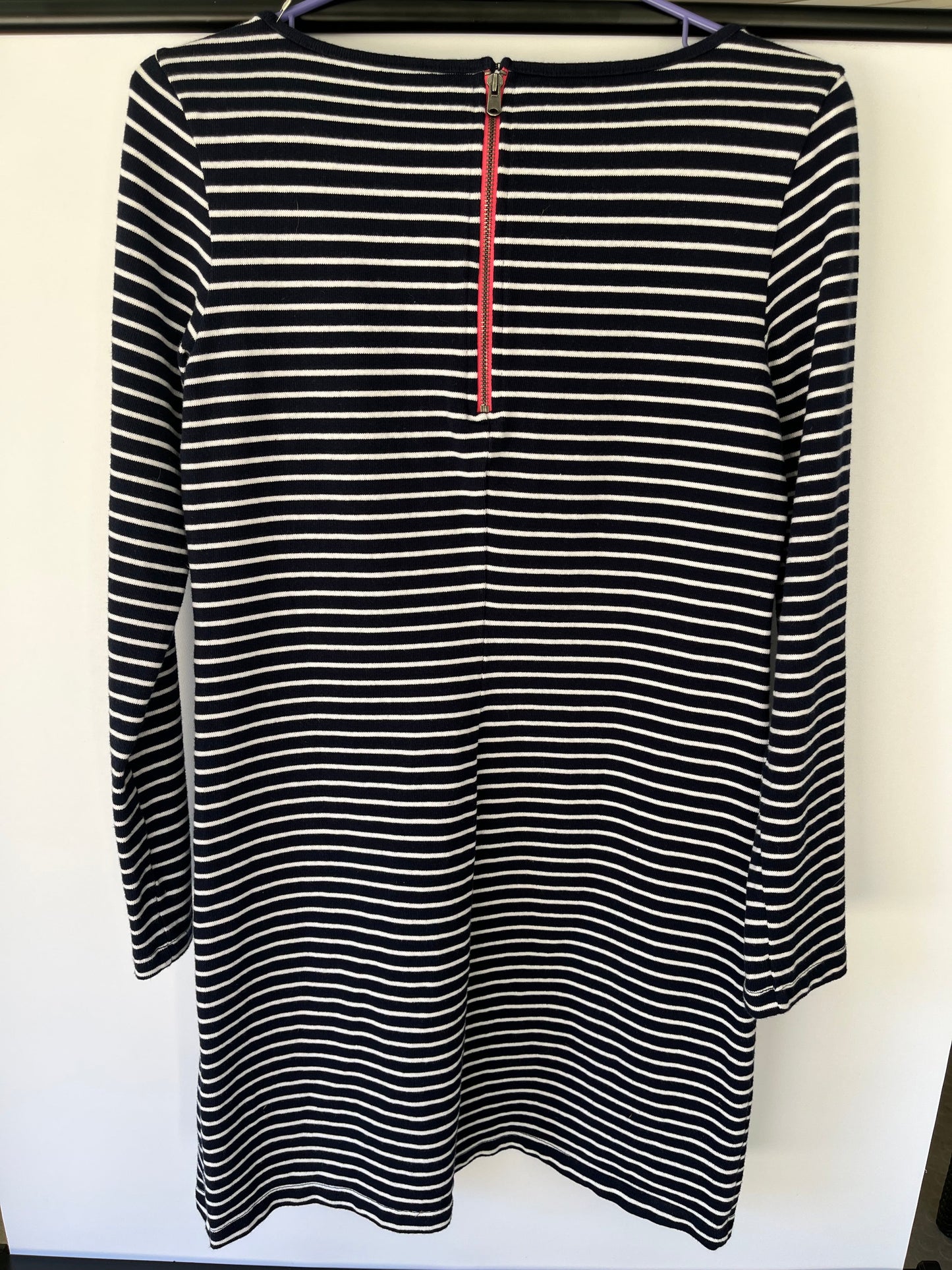 PPU 45241 GAP Maternity Long sleeve dress Navy Blue and White stripe Size Small