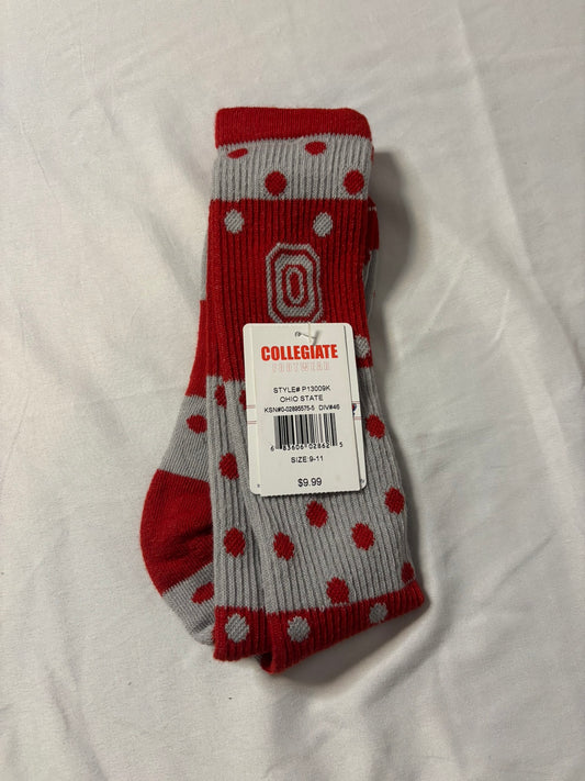 #90: Ohio State Buckeyes Crew Socks – Size 9–11 (New with Tags)