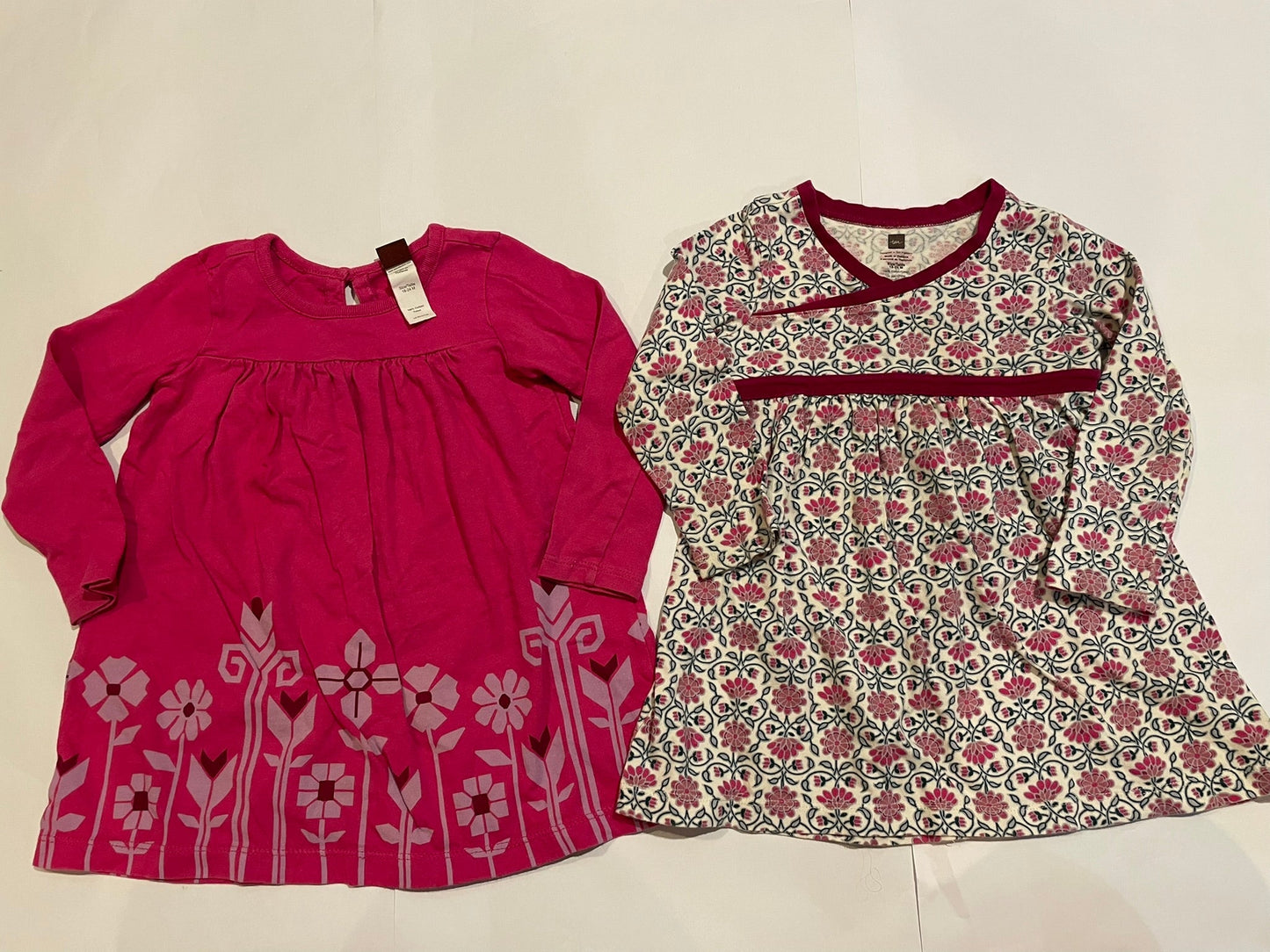 #126 Girls Tea 18-24m Set 2 Dresses GUC