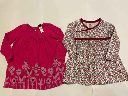 #126 Girls Tea 18-24m Set 2 Dresses GUC