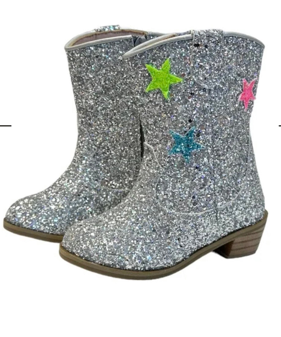 Seller #58 Lola & the Boys glitter cowboy boots size 31
