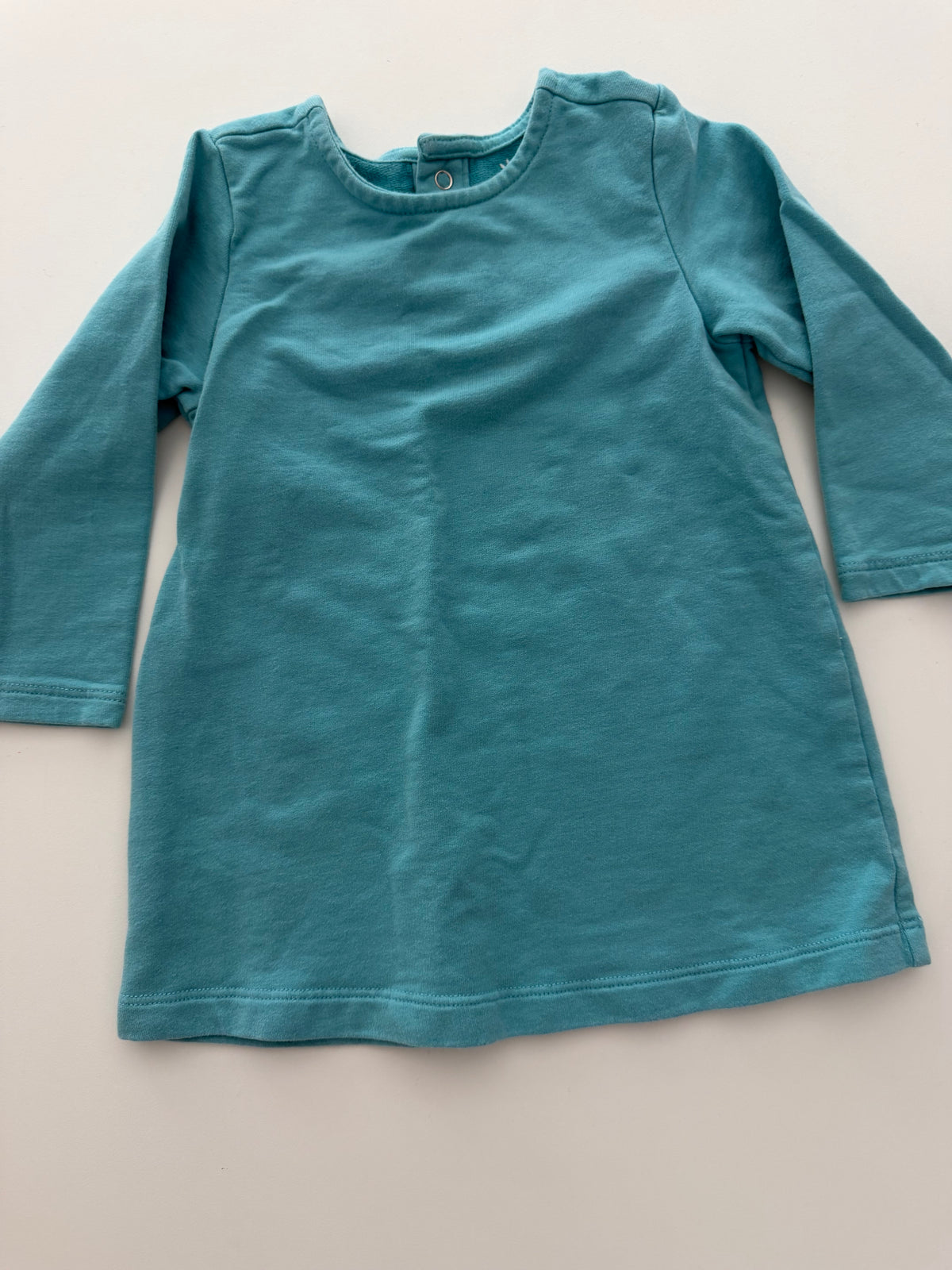 #117, Girls 12M, Zara black/cram stripe shirt & Primary blue shirt, GUC