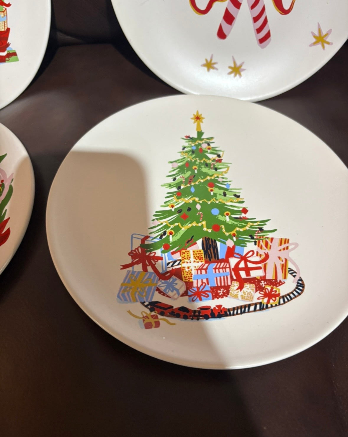 #44 reduced! Threshold Christmas appetizer plates