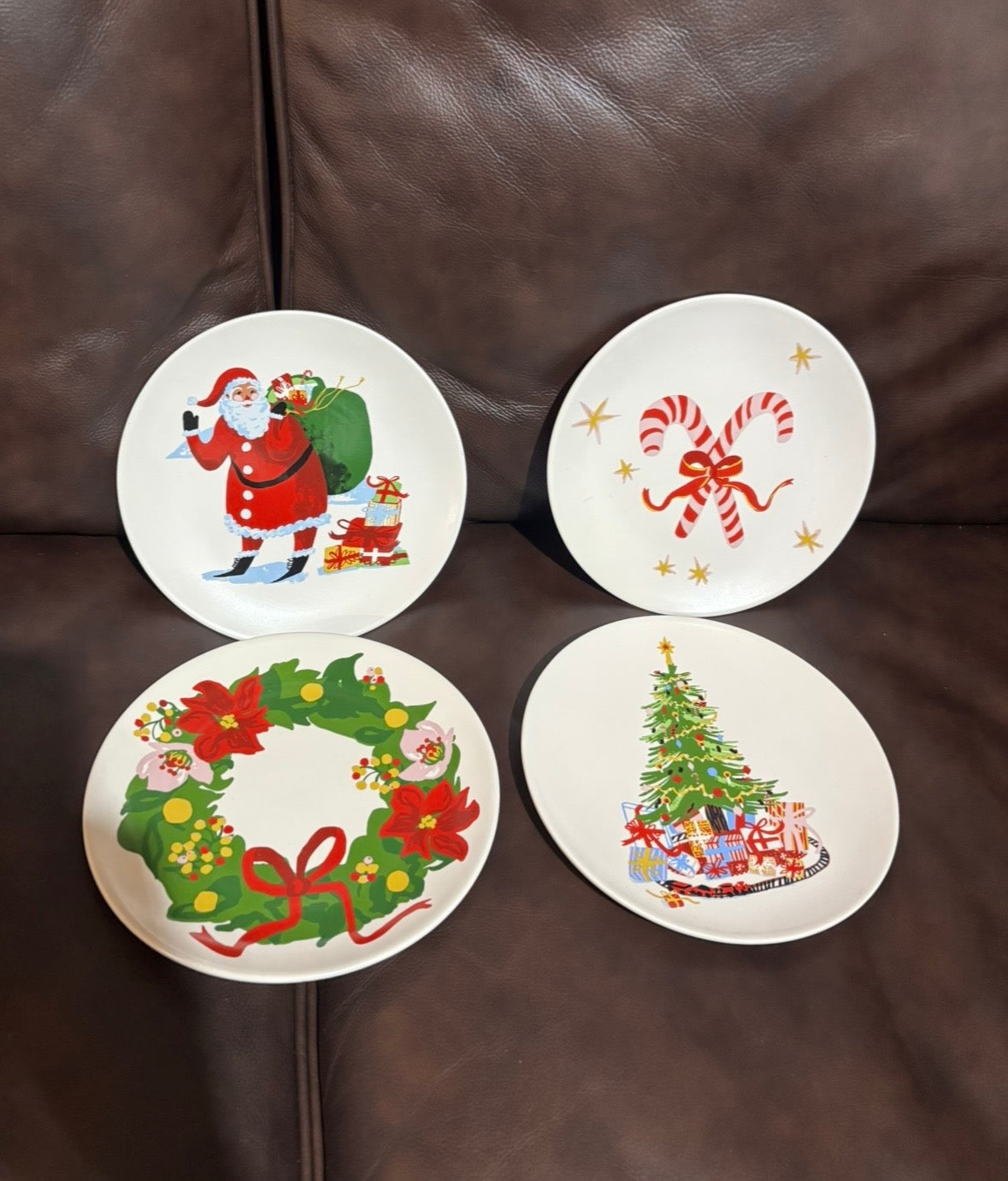 #44 reduced! Threshold Christmas appetizer plates