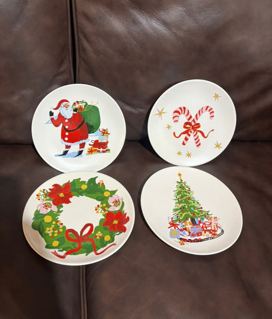 #44 Threshold Christmas appetizer plates