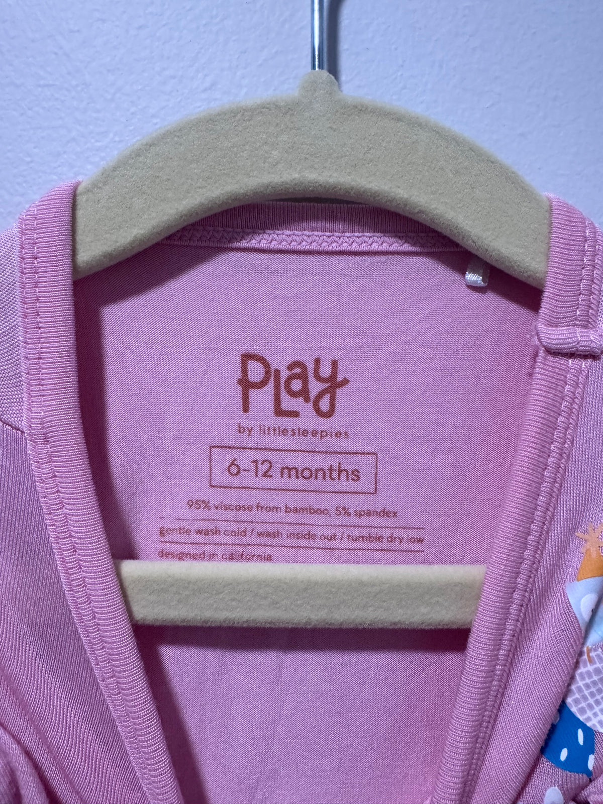 #108 Little Sleepies Ruffle Bamboo First Birthday Tee 6-12M