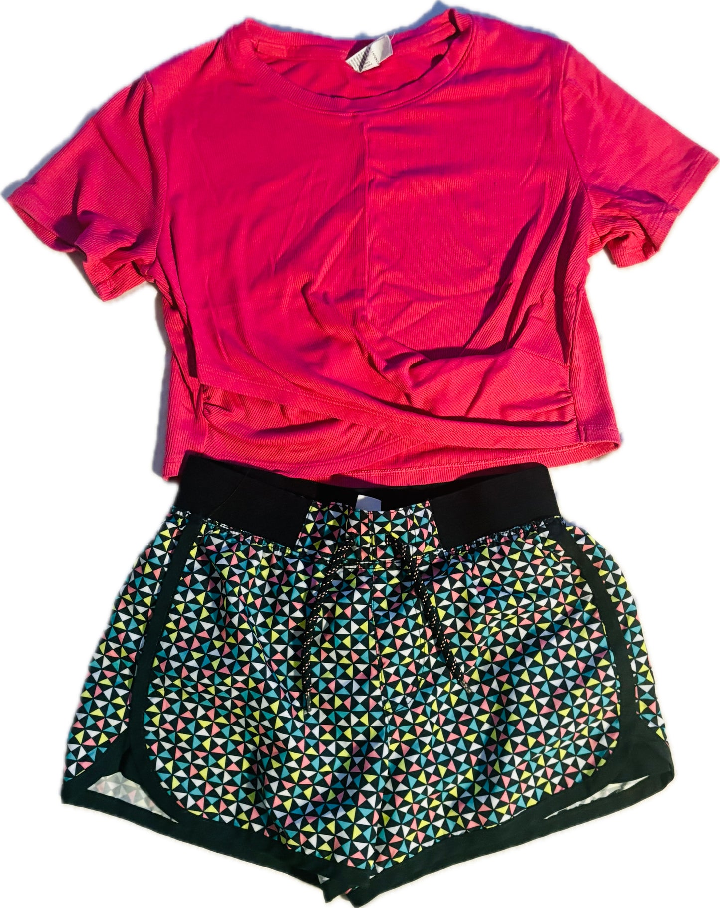 Seller #74 All In Motion tee (size 10 fits like 8) shorts size 8 $7