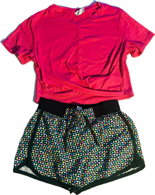 Seller #74 All In Motion tee (size 10 fits like 8) shorts size 8 $7