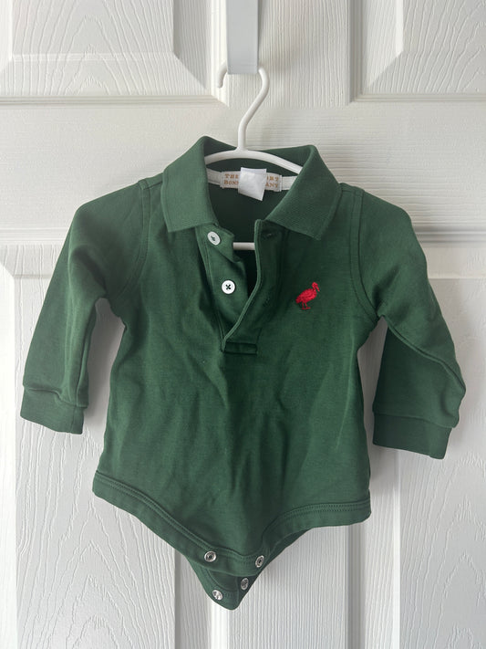 The Beaufort Bonnet Co (TBBC) polo onesie size 0-6 months