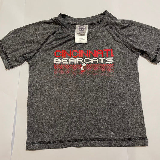 #126 Boys Cincinnati bearcats Gray SS Shirt 4T GUC