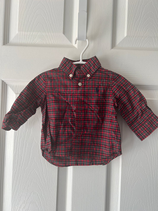 #63 Polo Ralph Lauren button down size 3 months